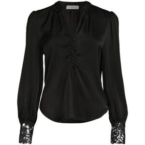 Heartloom Bellini Lace Trimmed Long-sleeved Top NWT XS